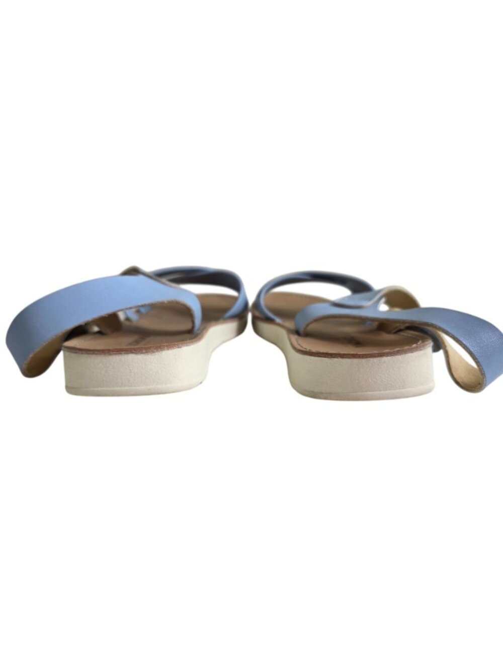 Girl's Strappy Sandals Light Blue Adjustable Strap Cushioned Sole Sonoma Size 2M - Picture 4 of 9